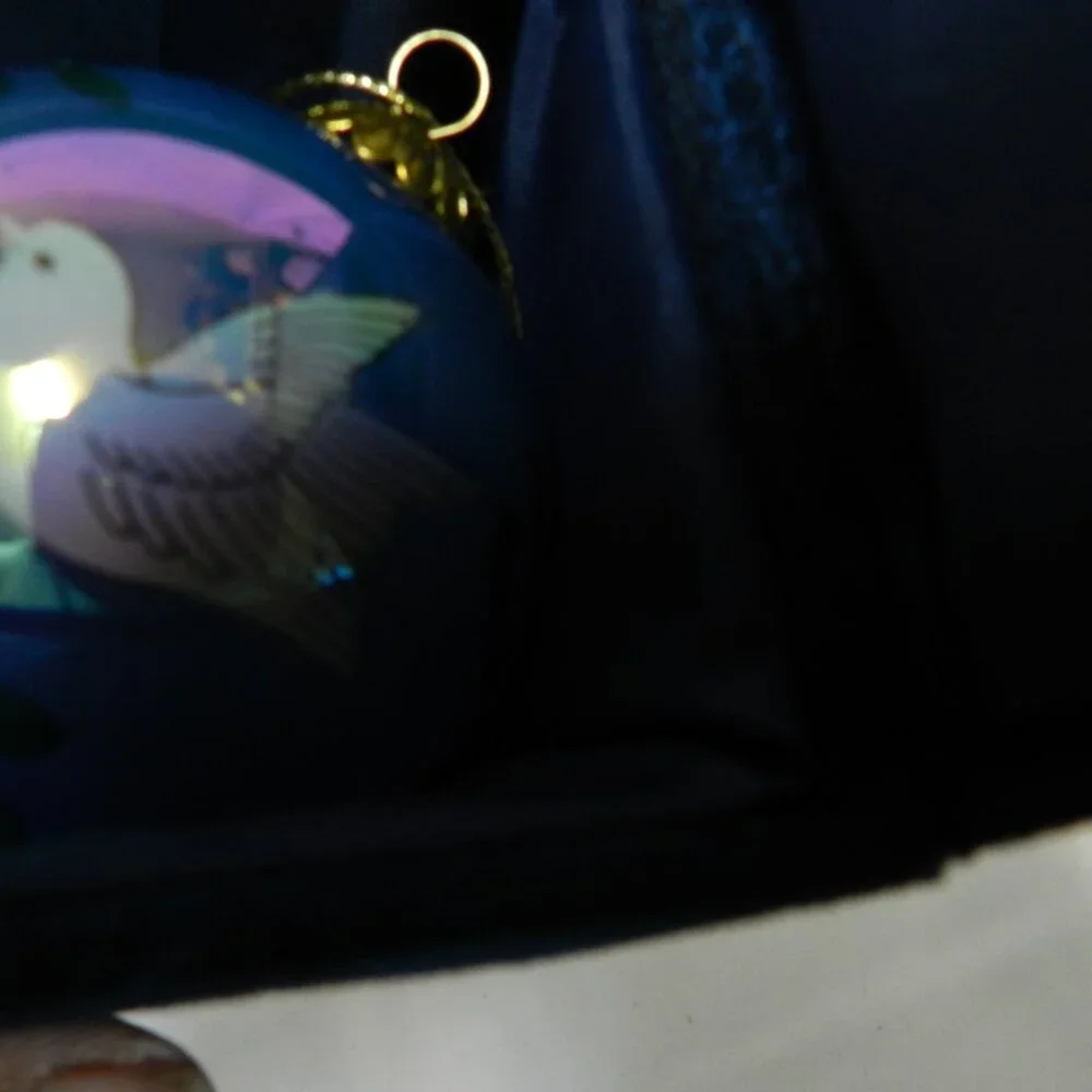 Li Bien 2002 Vintage Dove Christmas blown glass Ornament Holiday Decor w/ Box
